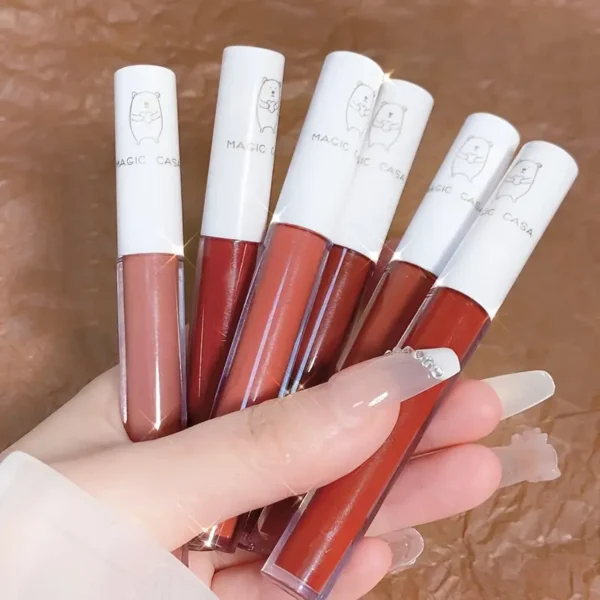 6pcs Matte Velvet Lipstick Set - Long-Lasting Smudge-Proof Liquid Lipsticks, Rich Pigment for All Skin Types