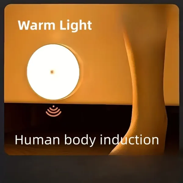 USB Rechargeable LED Night Light – Activated Motion Sensor, Ideal for Bedrooms, Stairs, Dorms & More
