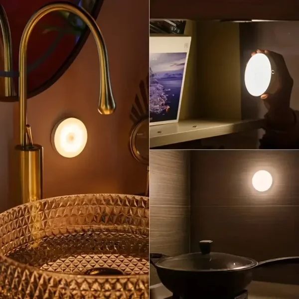 USB Rechargeable LED Night Light – Activated Motion Sensor, Ideal for Bedrooms, Stairs, Dorms & More
