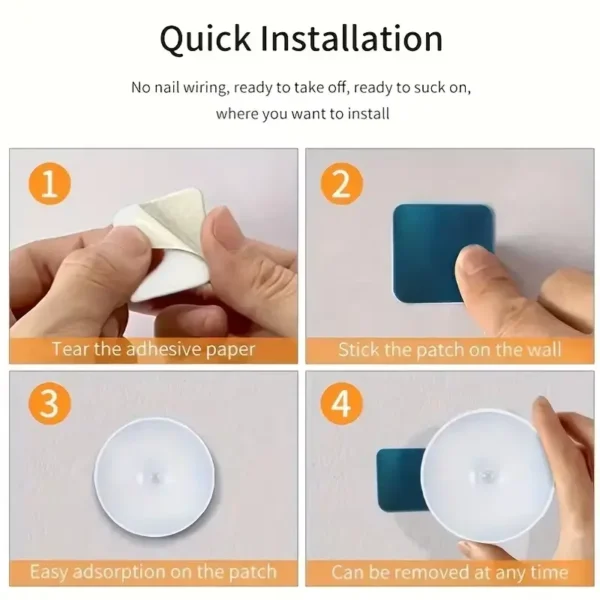 USB Rechargeable LED Night Light – Activated Motion Sensor, Ideal for Bedrooms, Stairs, Dorms & More