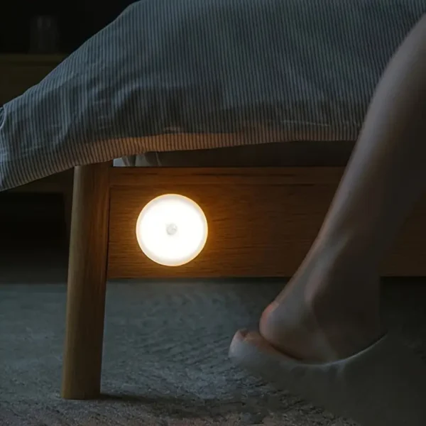 USB Rechargeable LED Night Light – Activated Motion Sensor, Ideal for Bedrooms, Stairs, Dorms & More