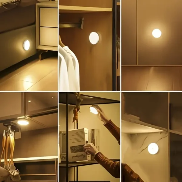 USB Rechargeable LED Night Light – Activated Motion Sensor, Ideal for Bedrooms, Stairs, Dorms & More